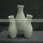 Japanese Stlye Elegant Pure White Stoneware Bud Vase