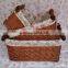 Lucky Weave Home And Garden Rattan Basket With Liner