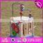 2017 New design children educational mini wooden activity cube for toddlers W11B132