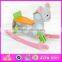 2015 Hot Selling Best quality kid wooden rocking horse toy,Educational customized intelligence wooden rocking horse toy WJY-8001