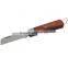 wooden handle electrician's knife