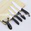 Black Handle Ceramic Kitchen Knives Set