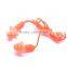 CE Standard reusable silicone safety ear plug with PU string wholesale