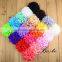 Wholesale decorative colorful handmade chiffon flower for kids hair