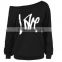 Plus Size Drawstring Hoodie Sweatshirt Custom Letter Printing High-Low Layered Blouse tall hoodies wholesale