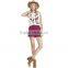 women wine red elastic waist indigo cute crochet lace shorts