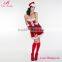OEM Service Red off Shoulder Christmas Eve Cosplay Costume for Women