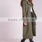 hot sale european style women khaki military trench coat
