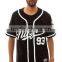 fashion streetwear blank black baseball jersey tee custom made for men wholesale