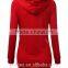 Custom made blank elongated solid color pullover hoodies