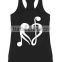 Hot quality custom printing women casual vest tank top gym clothing