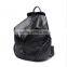 High quality fashion design black backpack for lady