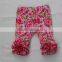 2017 Summer Little Angel Beautiful Flower Icing Shorts Baby Girls Cute Rosa Ruffle Capris