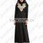 embroidered hemp muslim dress/ jnj Arabian islamic fashionable abaya kaftan dresses/fancy dl islamic abaya