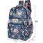 Cute Floral Canvas School Backpack Laptop Bag Travel Rucksack Casual Daypack