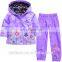 New Multiple Colors Bomber Raincoat Kids Custom Rain Coat Flower Wholesale Nylon Jacket With Blazer Pants