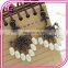 2017 Super retro palace fan-shaped small rice pearl earrings for ladies