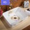 Wholesale above counter ceramic hand painted fancy modern round bathroom art basin sinks