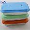 Aluminum Foil Airline Food Packing Container With Colorful Lids