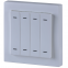 Intelligent lighting control button panel wall switches