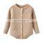 Unisex plain color stripe romper knitting patterns for kids sweaters
