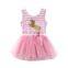 Newest Toddler Girls Frozen Dresses Summer Ruffle Kids Girls Princess Dress