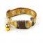 Small pet adjustable snowflake printed cat dog collar nylon