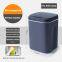 Smart trash can X5/7 white/dark gray ABS+PP, 16L, three control mode USB Charger LED light