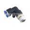 PL 6-02 1/4" pneumatic plastic equal male thread elbow air fitting