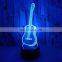 Custom 3D Acrylic LED Lamps Night Light Guitar Table Lamp 7 Colors Novelty Gift