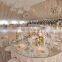 glass top wedding dining round table