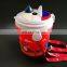 Children's food packing plastic bucket/plastic popcorn bucket