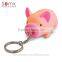 Popular Promotional Gifts Plastic Soft PVC Piggy Shaped Key Chain