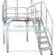 safe and practical working platform with stainless steel stairs&guardrail