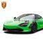 Dry Carbon Fiber Car Vent Engine Hood Bonnet Scoop Trim Strip For Mclaren 720S