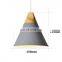 Colorful Pendant lights macaron Aluminum&wood design hanging lights