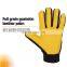 HANDLANDY High Quality Yellow Soft Goatskin Safety Working Leather Gardening Gloves Light Duty Mens Leather Gloves
