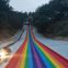 Manufacturer Customized Plastic Dry Rainbow Slide Outdoor Kids Plastic Slide