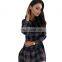 Christmas Amazon wish stand-alone stand autumn and winter women's short skirt new long-sleeved stand-up collar slim dress