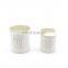 wholesale hot sale romantic luxury ceramic candle jar with wooden lids in bulk