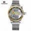 FORSINING 206 Men Automatic Mechanical Stainless Steel Casual Watch High Quality