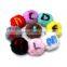 DIY Craft Accessories Decoration Fur Letter Pom Pom Key Chain Raccoon Fur Pompon Producer Faux Fur Ball
