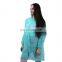 Hook&Loop Elastic Wrists Polypropylene Disposable Lab Coat with Collar