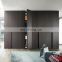 modern household fixed vinyl tv grey double pvc cuboard hanging wardrobe tv cabinet with drawers table