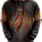 New Style Customized Sublimation Hoodie of Black Strings