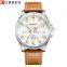 CURREN Hot selling waterproof quartz watch fashion belt watch business calendar men's watch