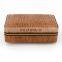 wholesale modern small  travel portable solid cigar box bag cedar leather  cigar case humidor