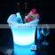 KTV/ Nightclub Party rechargeable luxury plastic Modern Home LED Glowing Color Changing Custom Logo Design Bright Ice Bucket