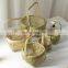 Mini Picnic Basket Woven Bamboo Storage Basket With Handle Fruit Basket Wholesale Handwoven Made in Vietnam