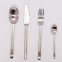 Modern Wedding Flatware Kitchen Knife Spoon Fork Stainless Steel Silver Matte Silverware Cutlery Set